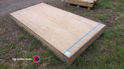 10 x 8ft x 4ft x 18mm hard ply sheets