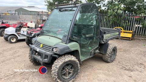 John Deere Gator 4wd buggy, c/w full cab & doors, WA64AOM, key in office