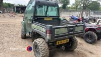 John Deere Gator 4wd buggy, c/w full cab & doors, WA64AOM, key in office - 4