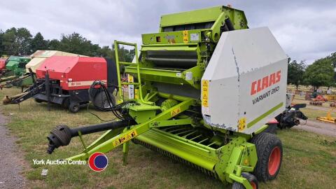 Claas Variant 260 baler, control box and manuals in office, 2004