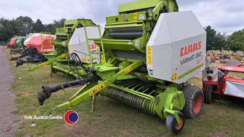 Claas Variant 260 Rotocut baler, control box and manual in office, 2003