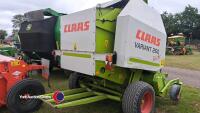 Claas Variant 260 Rotocut baler, control box and manual in office, 2003 - 4