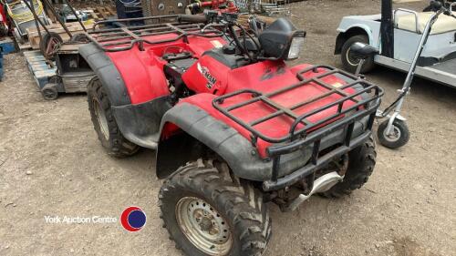 Honda Foreman TRX450 4x4 quad bike, key in office