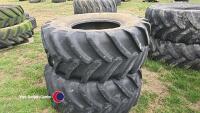 Pair 540-65R24 Michelin tyres - 4