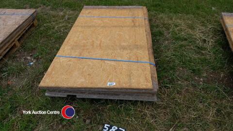 7 x 6ft x 3ft6in x 18mm OSB boards