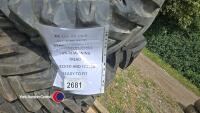 4 x 295 80 15.3 STarco 1T dumper tyres 70% remaining tread checked and tested ready to fit