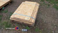 Quantity of 4ft x various OSB boards
