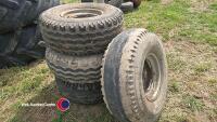 4 trailer wheels 12.5/80-15.3 6 stud - 4