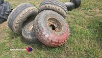 4 trailer wheels 12.5/80-15.3 6 stud