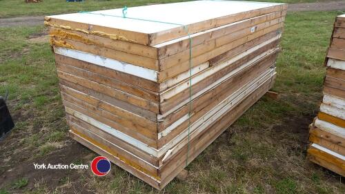 15 x 8ft10in x 4ft insulation panels, plastic bodied 3in thick