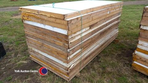 15 x 8ft10in x 4ft insulation panels, plastic bodied 3in thick