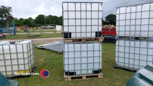 2 x 1000L IBC, 6 - 12 months old