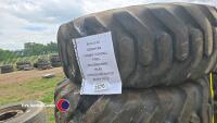 4 x 15.5 25 Goodyear Loadall tyres 80% remaining tread checked and tested ready to fit - 2