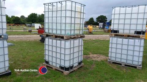 2 x 1000L IBC, 6 - 12 months old