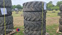 4 x 400 80 24 JCB Sitemaster tyres 80% remaining tread checked and tested ready to fit