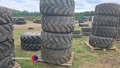 4 x 500 60 22.5 Starco 9T dumper tyres 80% remaining tread checked and tested ready to fit