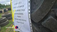 4 x 500 60 22.5 Starco 9T dumper tyres 80% remaining tread checked and tested ready to fit - 2