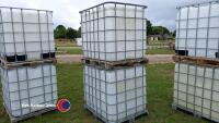 2 x 1000L IBC, 6 - 12 months old