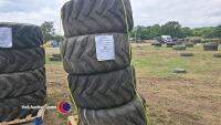4 x 500 60 22.5 Starco 9T dumper tyres 80% remaining tread checked and tested ready to fit