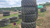 4 x 500 60 22.5 Starco 9T dumper tyres 80% remaining tread checked and tested ready to fit - 3