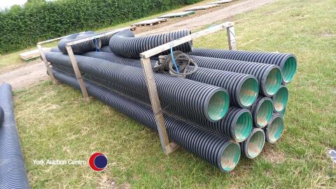 11 x 6m x 225mm twin wall drainage pipe