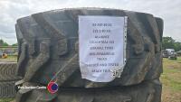 4 x 400 80 24 Alliance Toughtrac Loadall tyres 80% remaining tread checked and tested ready to fit - 3