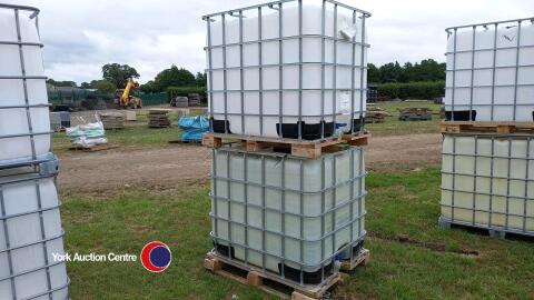 2 x 1000L IBC, 6 - 12 months old