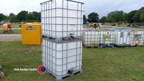2 x 1000L IBC, 6 - 12 months old