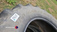 Pair of Goodyear 480/65 tyres 20% - 3