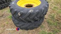 Pair of front John Deere 6930 row crop wheels Alliance 14.9R30