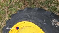 Pair of front John Deere 6930 row crop wheels Alliance 14.9R30 - 3