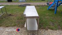 Stainless steel table, 2105l x 900h x 620w - 2
