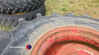 Pair of 8 stud wheels, 18.4/15 - 26 - 3