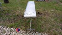 Stainless steel table, 2000l x 1000H x 490W - 2