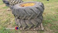Pair of 8 stud wheels, 18.4/15 - 26