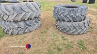 Set of Firestone tractor tyres, 650/65 R42, 540/65 R30 - 6