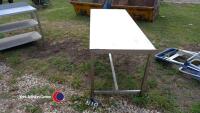 Stainless steel table, 1800L x 750W x 800H - 2