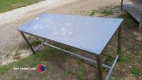 Stainless steel table, 1800L x 750W x 800H - 3