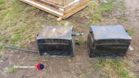 2 x large plastic header tanks - 2