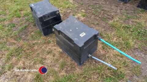 2 x large plastic header tanks