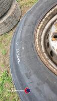 2 x Hankook super single wheels, 385/65 R22.5, off 2008 trailer - 3