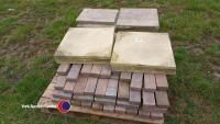 16 concrete flags with 165 block paving bricks - 3