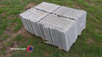 Pallet of approx 70 light Grey paving slabs, 450mm x 450mm