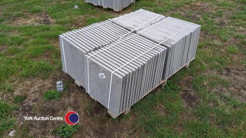 Pallet of approx 70 light Grey paving slabs, 450mm x 450mm