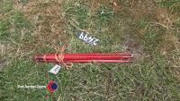 3 x big bale tines, 3ft long - 2