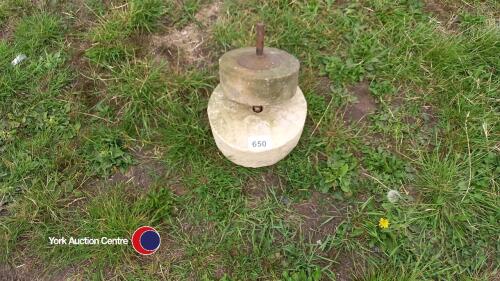 2 x small mill stones