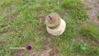2 x small mill stones - 2