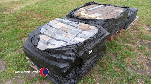 3 pallets of block paving stones
