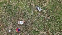 5 x Ferguson spring tines for cultivator, unused - 2
