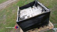 Pallet of yellow granite cubed setts